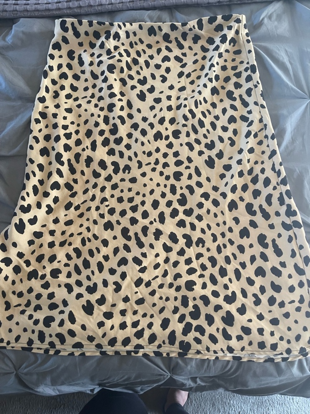 Hilary Radley Beige and Black Leopard Print Top